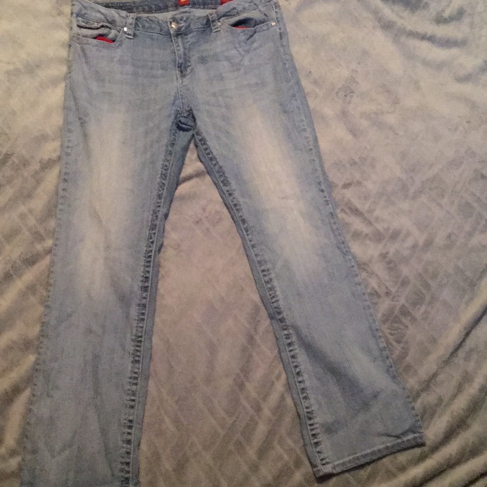 Light-washed jeans